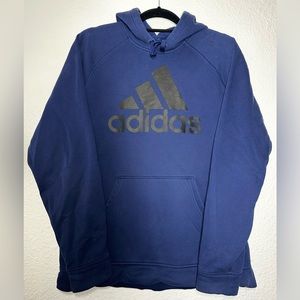 Adidas Sweater Mens Hoodie Pullover Sweatshirt Size L